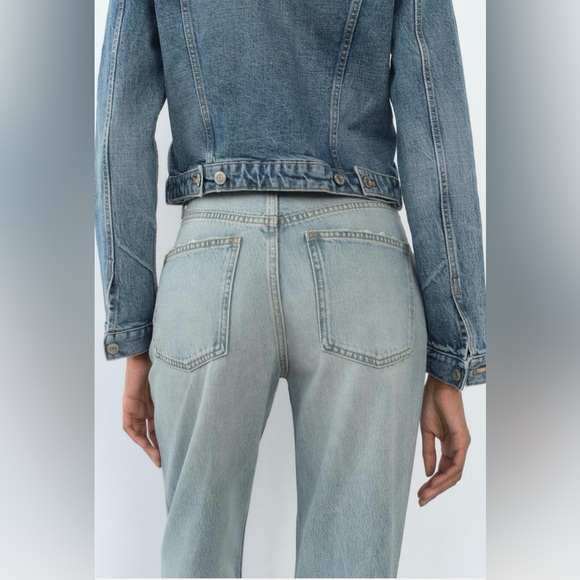 FULL LENGTH TRF HIGH RISE WIDE LEG JEANS - Picture 5 of 9